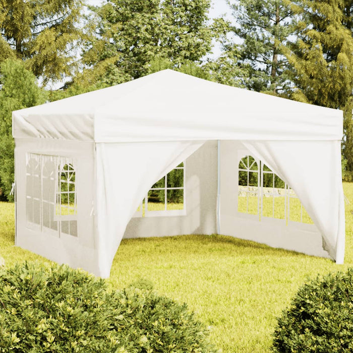 Folding Party Tent With Sidewalls Cream 3X3 M Ktpxx