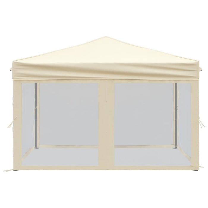 Folding Party Tent With Sidewalls Cream 3X3 M Ktpxk