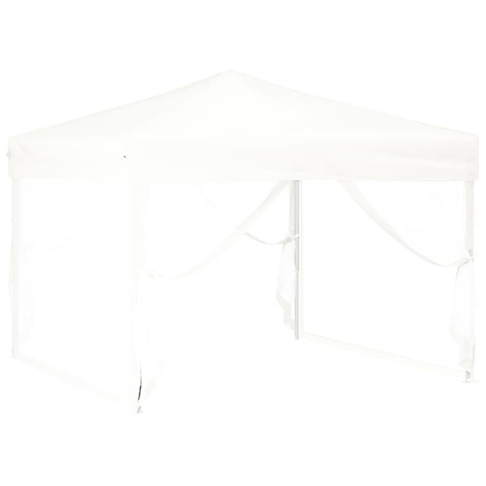 Folding Party Tent With Sidewalls White 3X3 M Ktpto