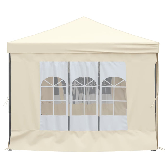 Folding Party Tent With Sidewalls Cream 3X6 M Ktpat