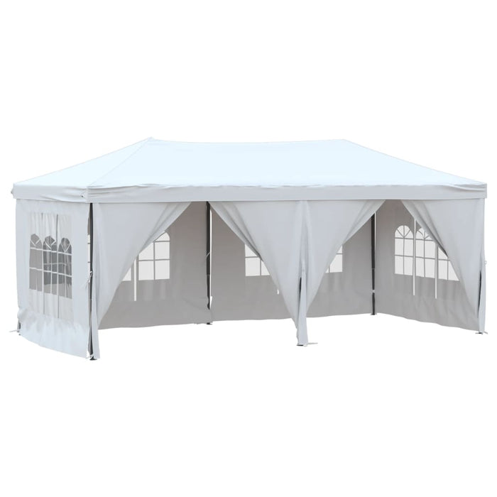 Folding Party Tent With Sidewalls White 3X6 M Ktpap