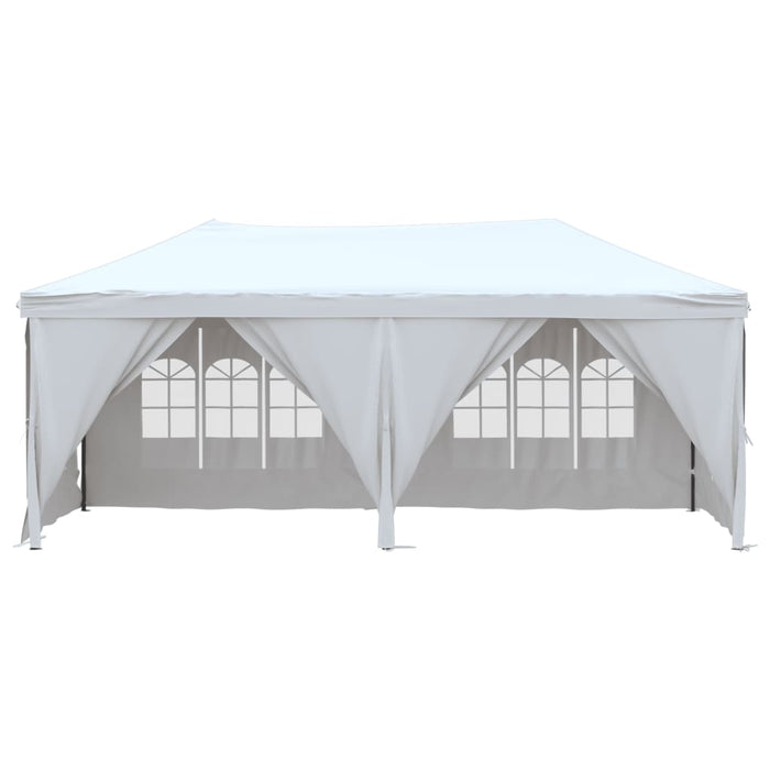 Folding Party Tent With Sidewalls White 3X6 M Ktpap