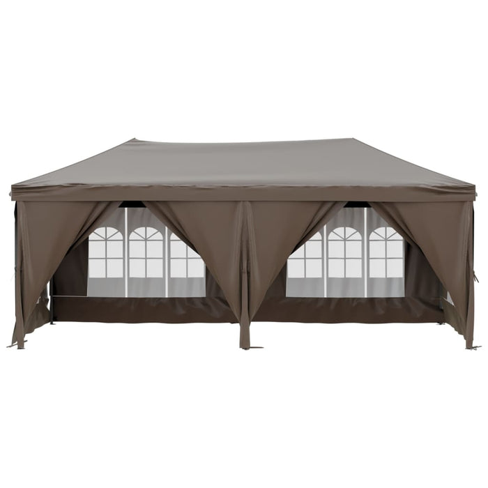 Folding Party Tent With Sidewalls Taupe 3X6 M Ktpai