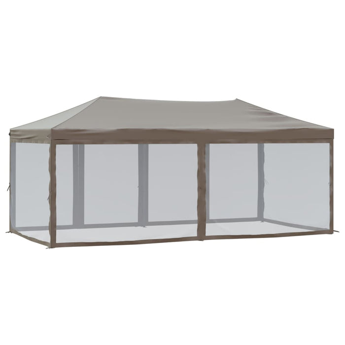 Folding Party Tent With Sidewalls Taupe 3X6 M Ktppa