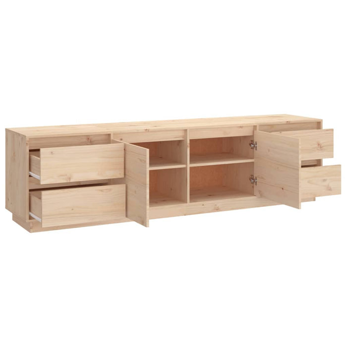 Tv Cabinet 176X37X47.5 Cm Solid Wood Pine Noatok