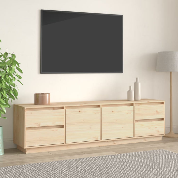 Tv Cabinet 176X37X47.5 Cm Solid Wood Pine Noatok