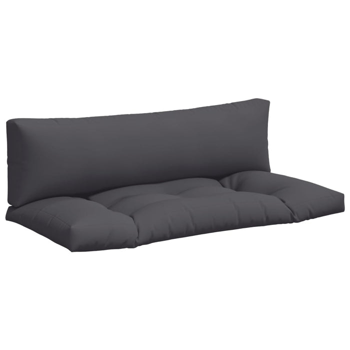 Pallet Cushions 2 Pcs Anthracite Fabric Tlbkxx