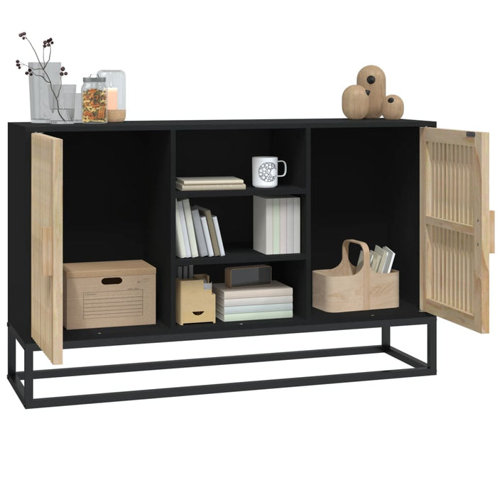 Sideboard Black 105X30X65 Cm Engineered Wood Tpxook