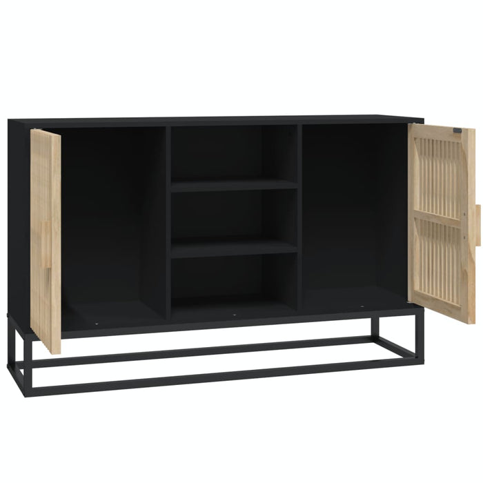 Sideboard Black 105X30X65 Cm Engineered Wood Tpxook