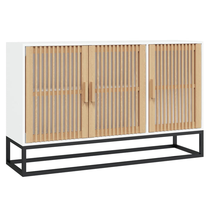 Sideboard White 105X30X65 Cm Engineered Wood Tpxoxo