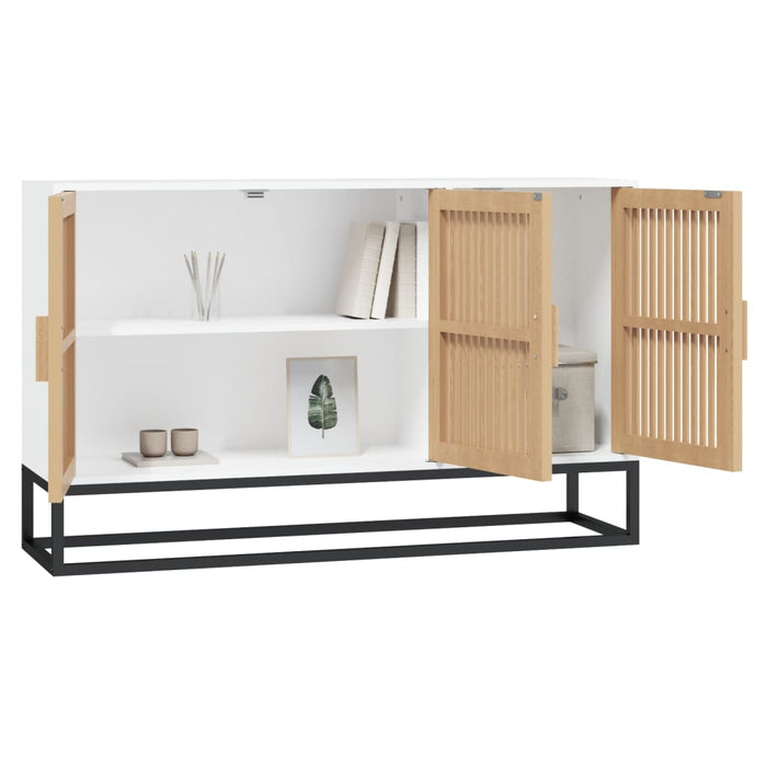 Sideboard White 105X30X65 Cm Engineered Wood Tpxoxo