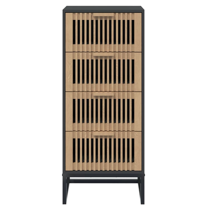 Highboard Black 40X30X95 Cm Engineered Wood Tpxoxp