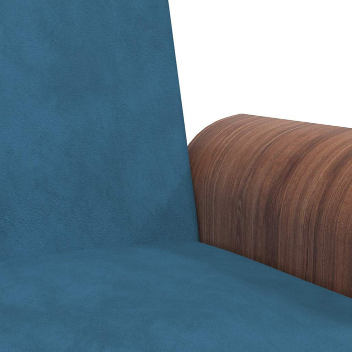 Sofa Bed With Cup Holders Blue Velvet Tponak