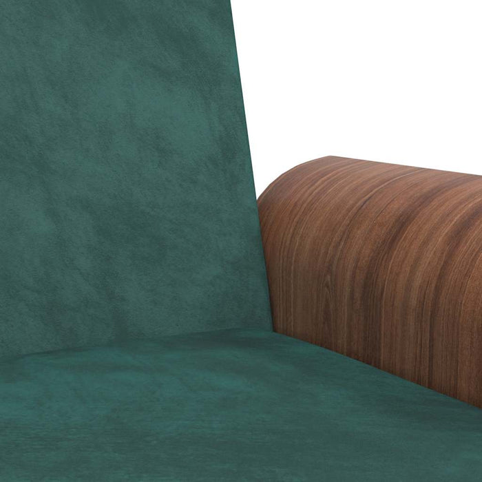 Sofa Bed With Cup Holders Dark Green Velvet Tponpx