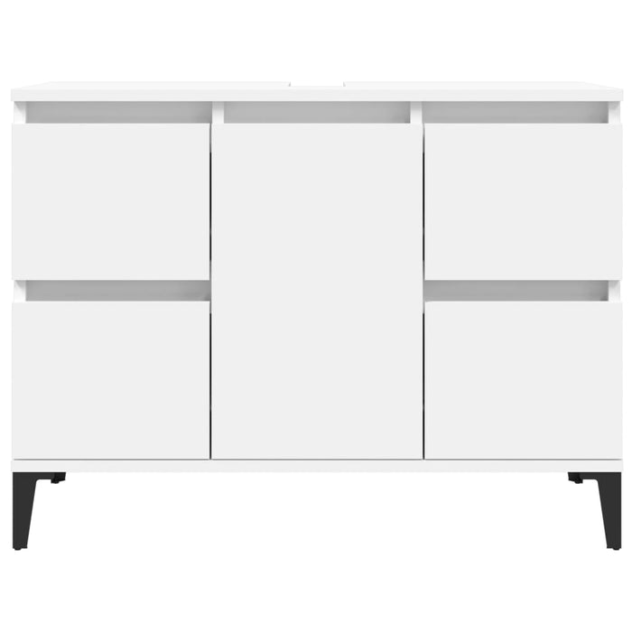 Sink Cabinet White 80X33X60 Cm Engineered Wood Nxoxil