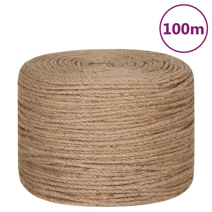 Jute Rope 100 M Long 4 Mm Thick Optitp