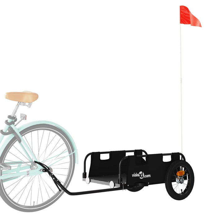 Bike Trailer Black Oxford Fabric And Iron Kaola