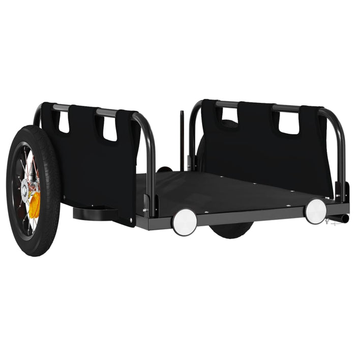 Bike Trailer Black Oxford Fabric And Iron Kaola