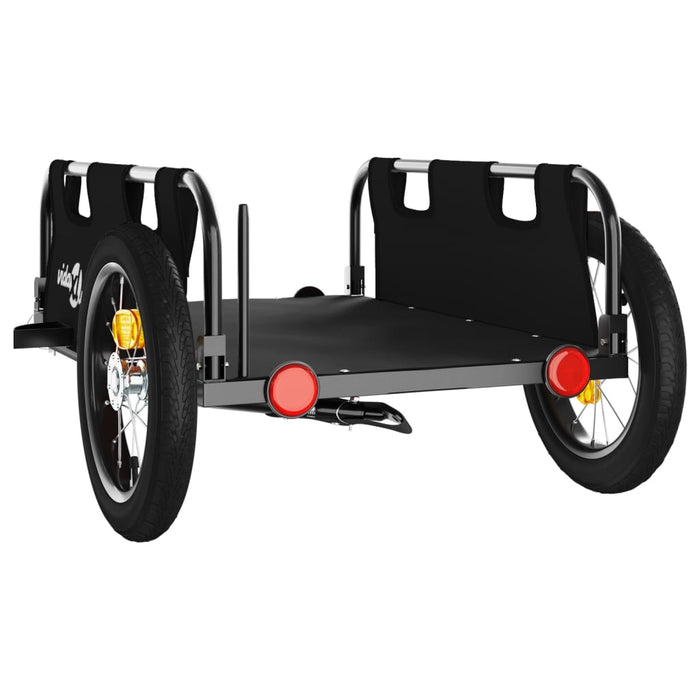 Bike Trailer Black Oxford Fabric And Iron Kaola