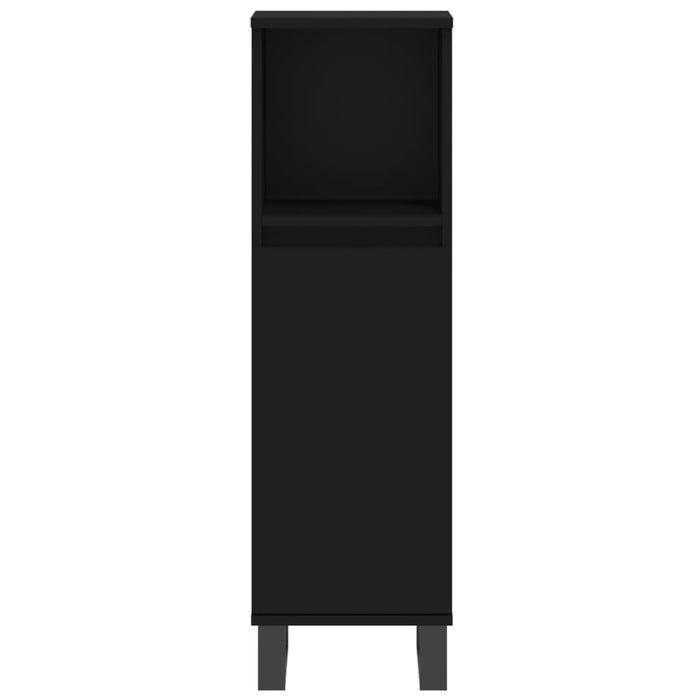 Bathroom Cabinet Black 30X30X100 Cm Engineered Wood Ntoplp