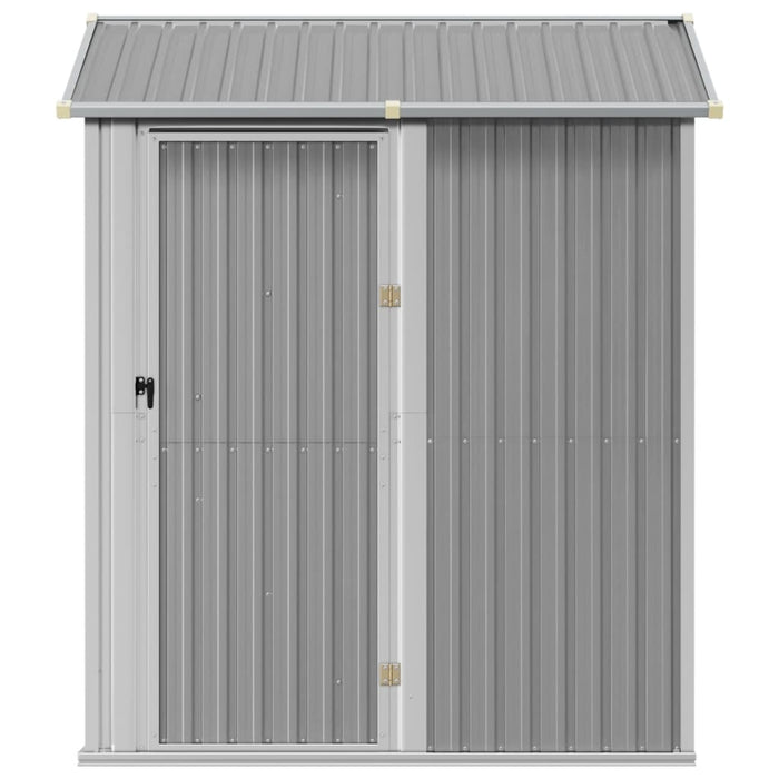 Garden Shed Light Grey 192X152.5X237 Cm Galvanised Steel Tlaptb