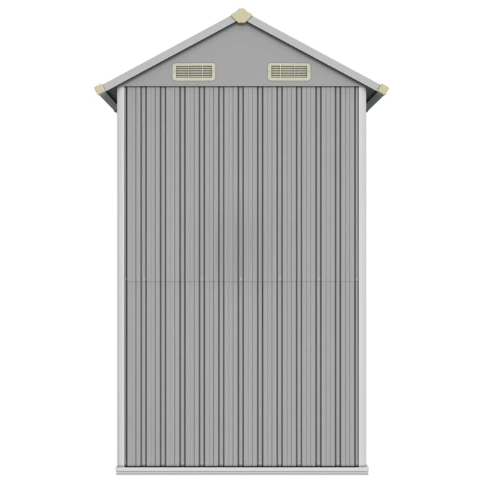 Garden Shed Light Grey 192X152.5X237 Cm Galvanised Steel Tlaptb