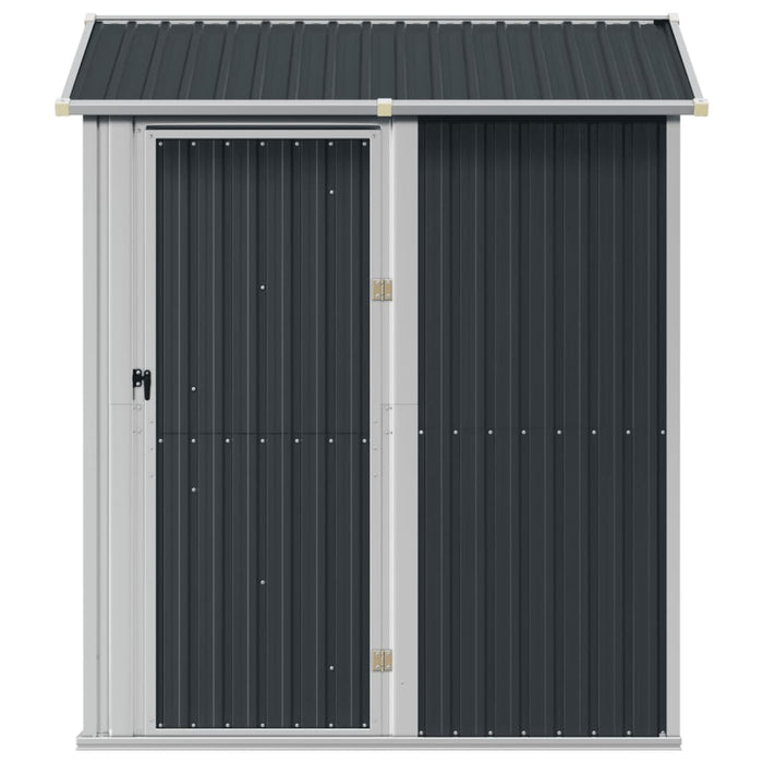 Garden Shed Anthracite 192X152.5X237 Cm Galvanised Steel Tlapto