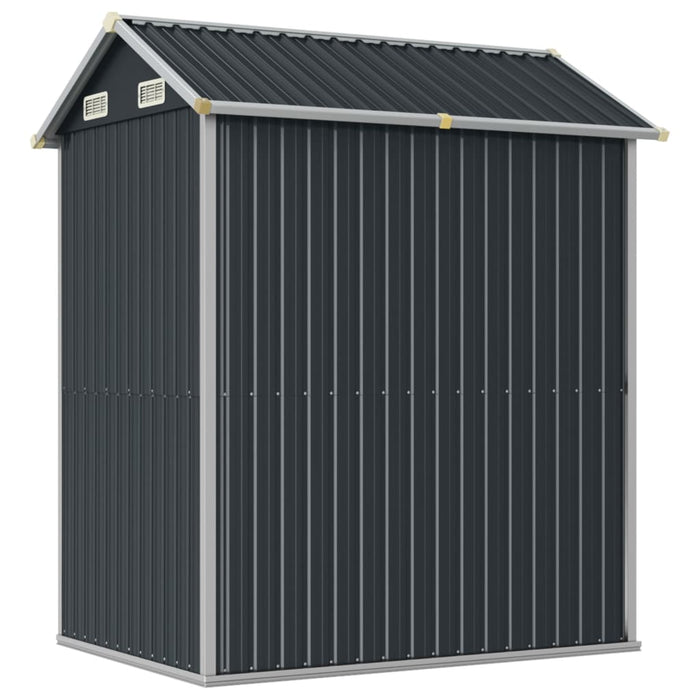 Garden Shed Anthracite 192X152.5X237 Cm Galvanised Steel Tlapto