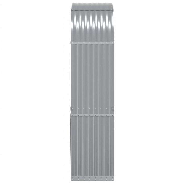 Log Holder Light Grey 80X45X190 Cm Galvanised Steel Tlappb