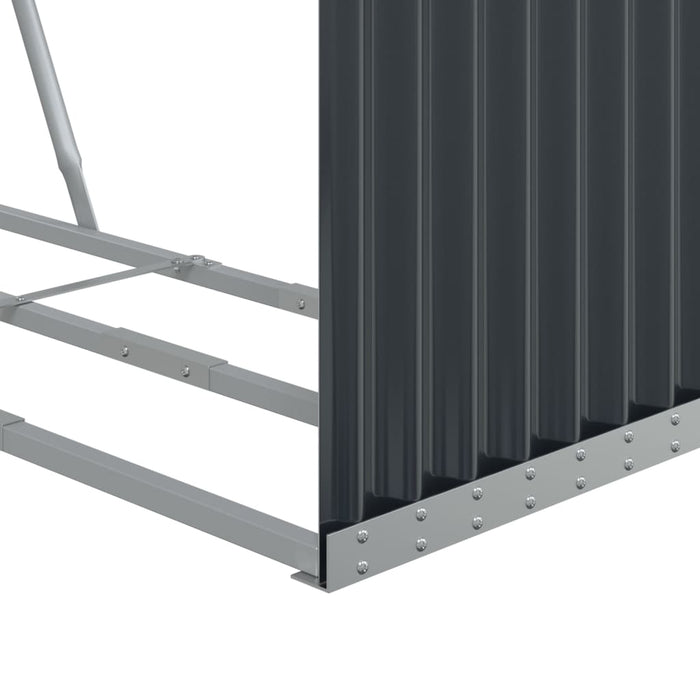 Log Holder Anthracite 120X45X210 Cm Galvanised Steel Tlaplx