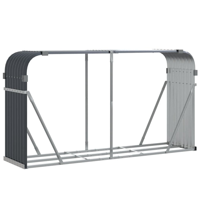 Log Holder Anthracite 180X45X100 Cm Galvanised Steel Tlapla