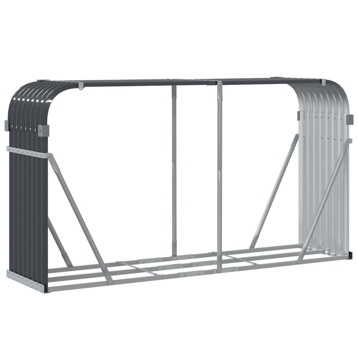 Log Holder Anthracite 180X45X100 Cm Galvanised Steel Tlapla