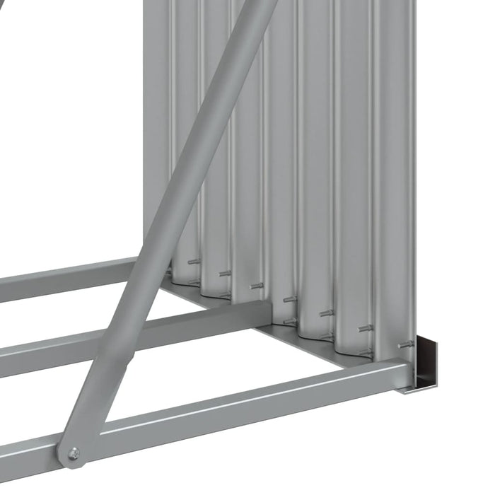 Log Holder Anthracite 180X45X100 Cm Galvanised Steel Tlapla