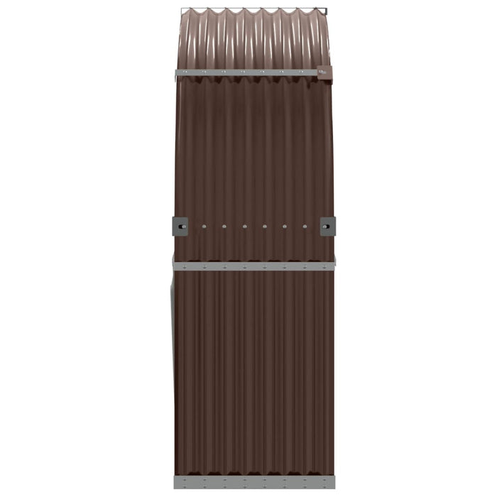 Log Holder Brown 120X45X140 Cm Galvanised Steel Tlapio