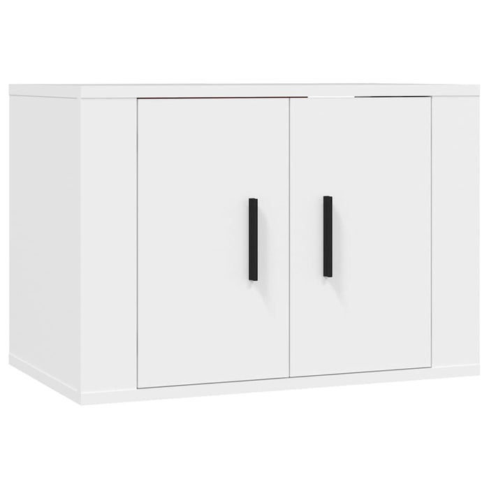 2 Piece Tv Cabinet Set White Engineered Wood Tonntkb