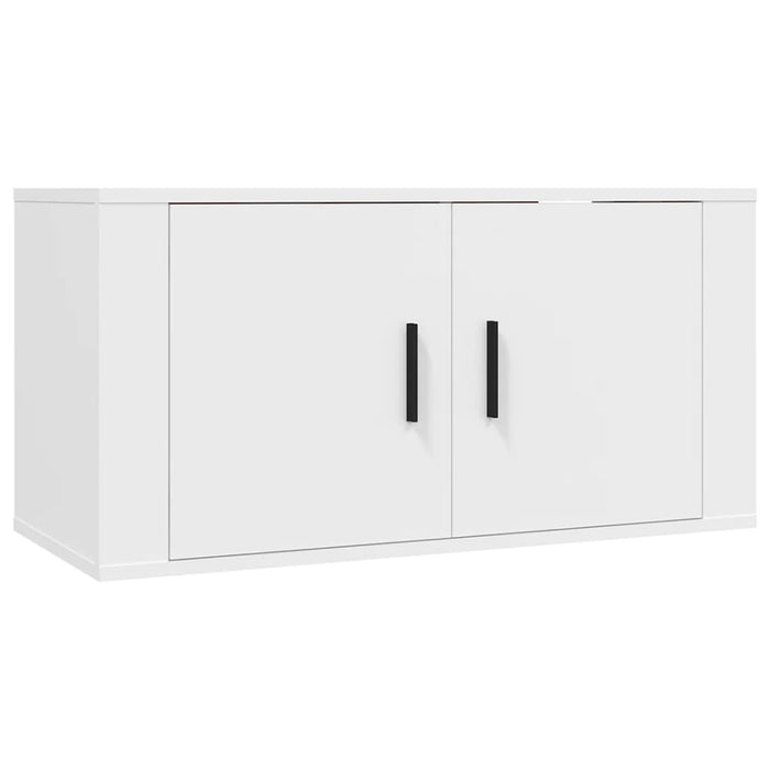 3 Piece Tv Cabinet Set White Engineered Wood Tonntkn