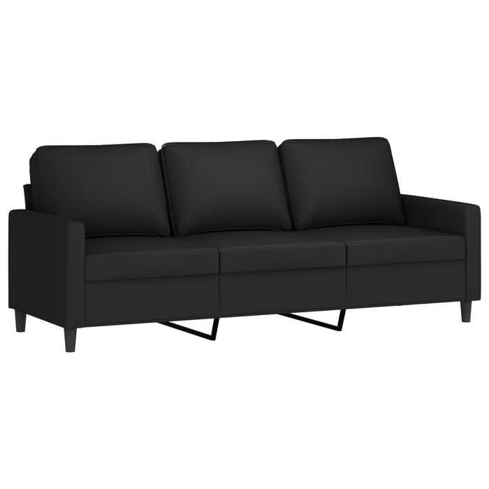 2 Piece Sofa Set With Cushions Black Velvet Txbopxo