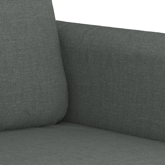 2 Piece Sofa Set With Cushions Dark Grey Fabric Txbxook