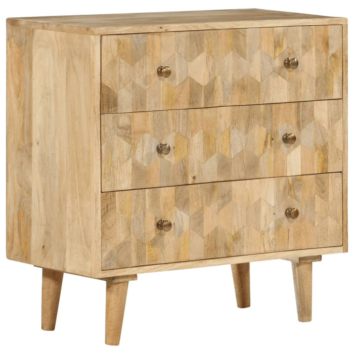 Drawer Cabinet 70X35X70 Cm Solid Wood Mango Tpnona