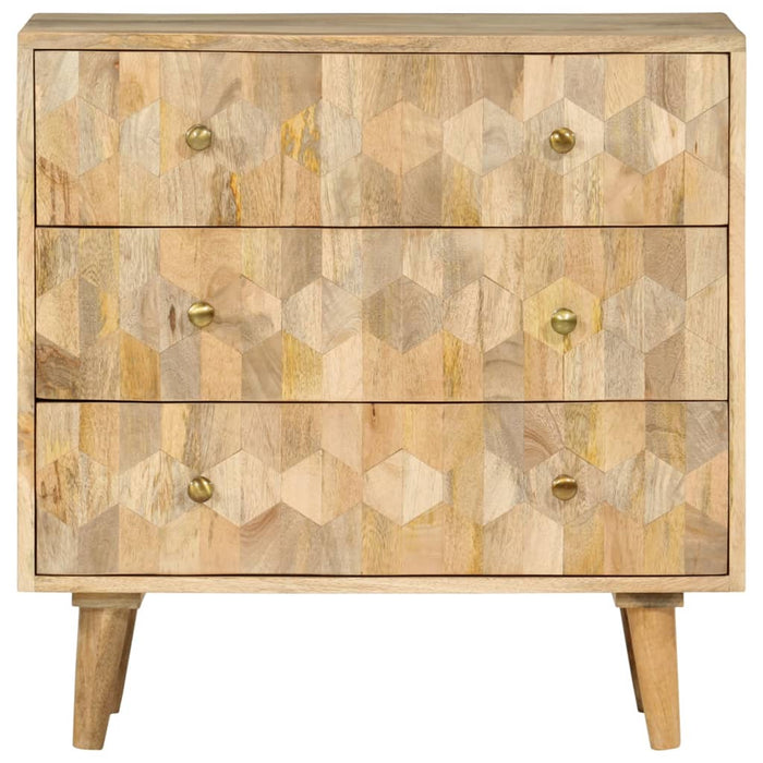 Drawer Cabinet 70X35X70 Cm Solid Wood Mango Tpnona