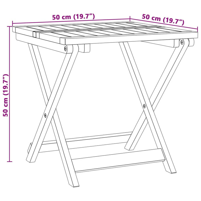 3 Piece Folding Garden Dining Set Solid Wood Acacia Txbltxk