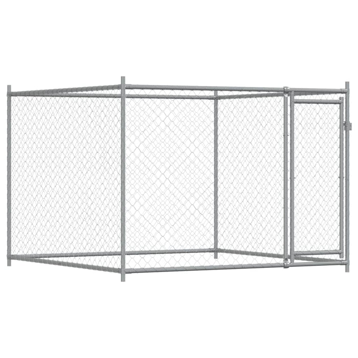 Dog Cage With Doors Grey 4X2X1.5 M Galvanised Steel Txbkpit