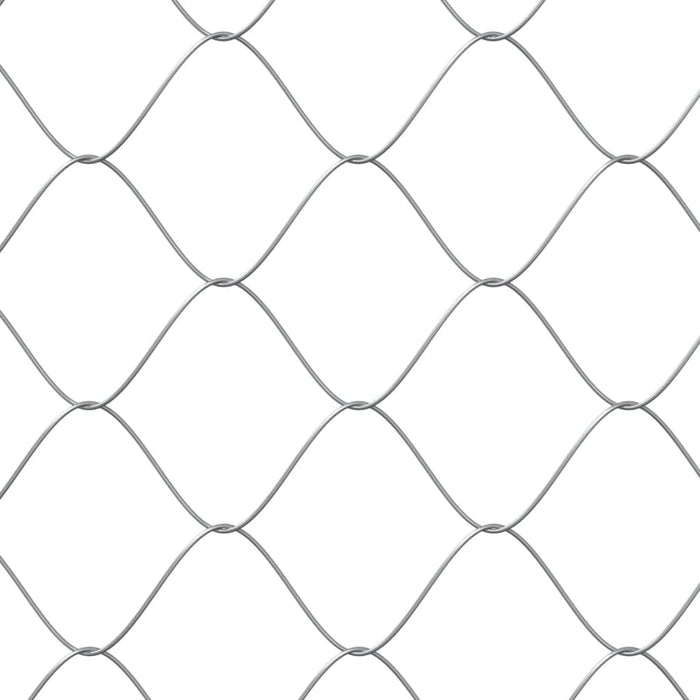 Dog Cage With Door Grey 2X2X1.5 M Galvanised Steel Oixplx