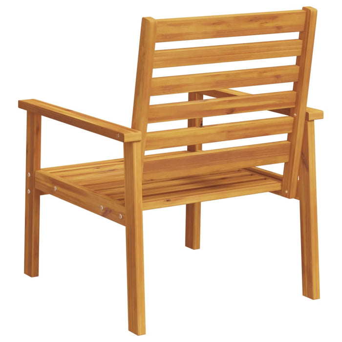 Garden Sofa Chair 2Pcs Solid Wood Acacia Tlltia