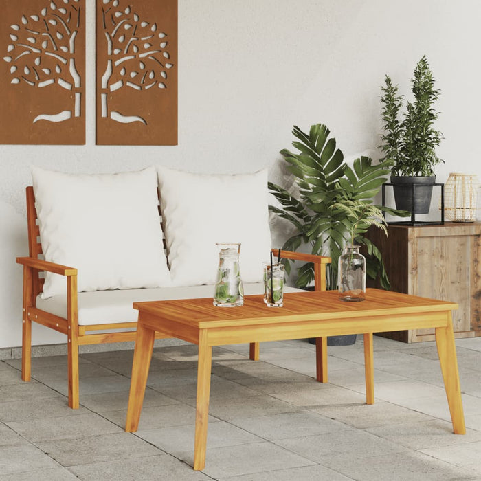 Garden Dining Table 100X55X45 Cm Solid Wood Acacia Tlltnt