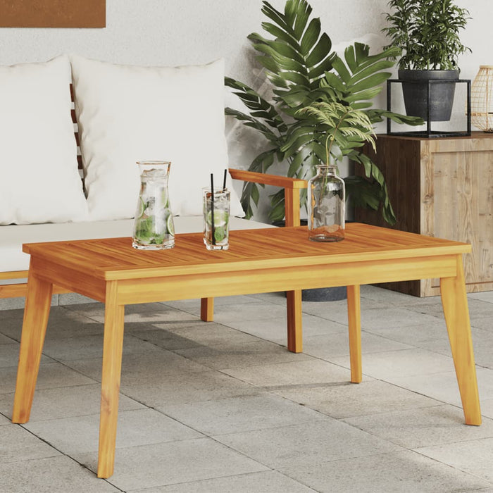 Garden Dining Table 100X55X45 Cm Solid Wood Acacia Tlltnt