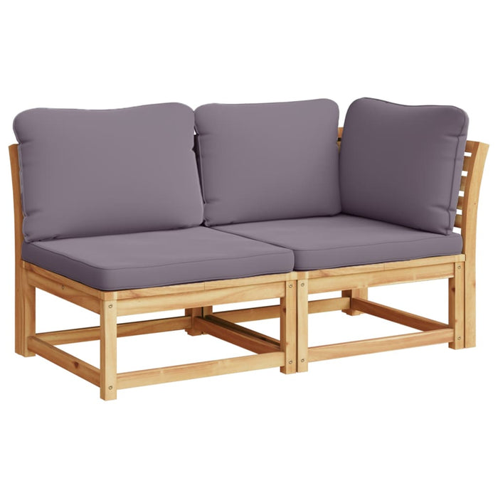 3 Piece Garden Lounge Set With Cushions Solid Wood Acacia Txoatoa