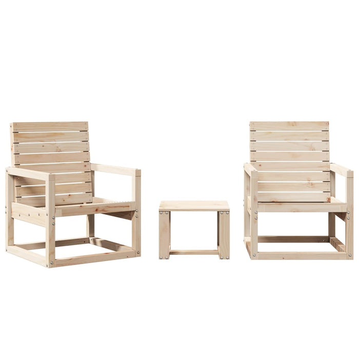 3 Piece Garden Lounge Set Solid Wood Pine Ntxppx