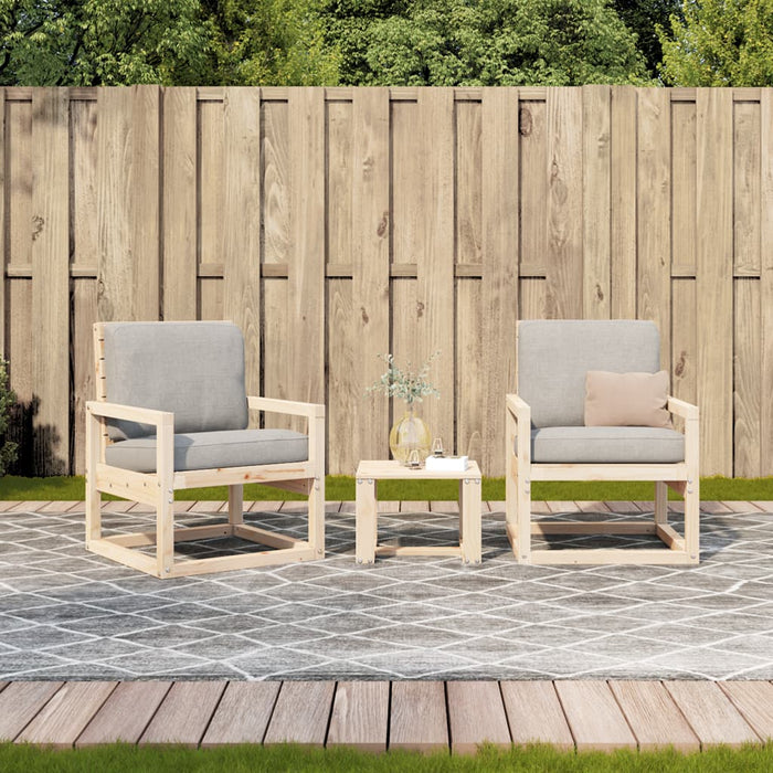 3 Piece Garden Lounge Set Solid Wood Pine Ntxppx