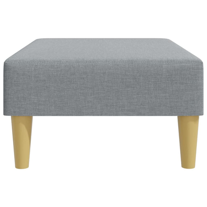 Footstool Light Grey 77X55X31 Cm Fabric Tikppt